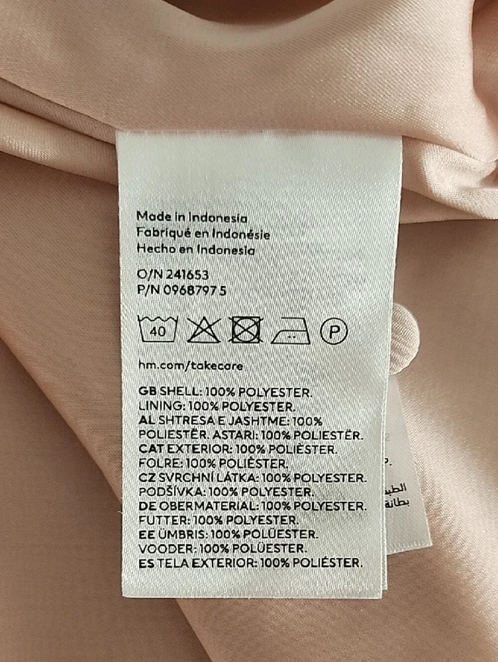 H&M Blush Pink Halter Midi Dress - Picture 4 of 6